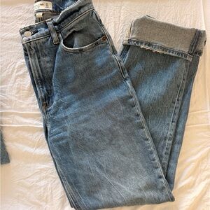 Abercrombie & Fitch Blue Straight Leg Jeans